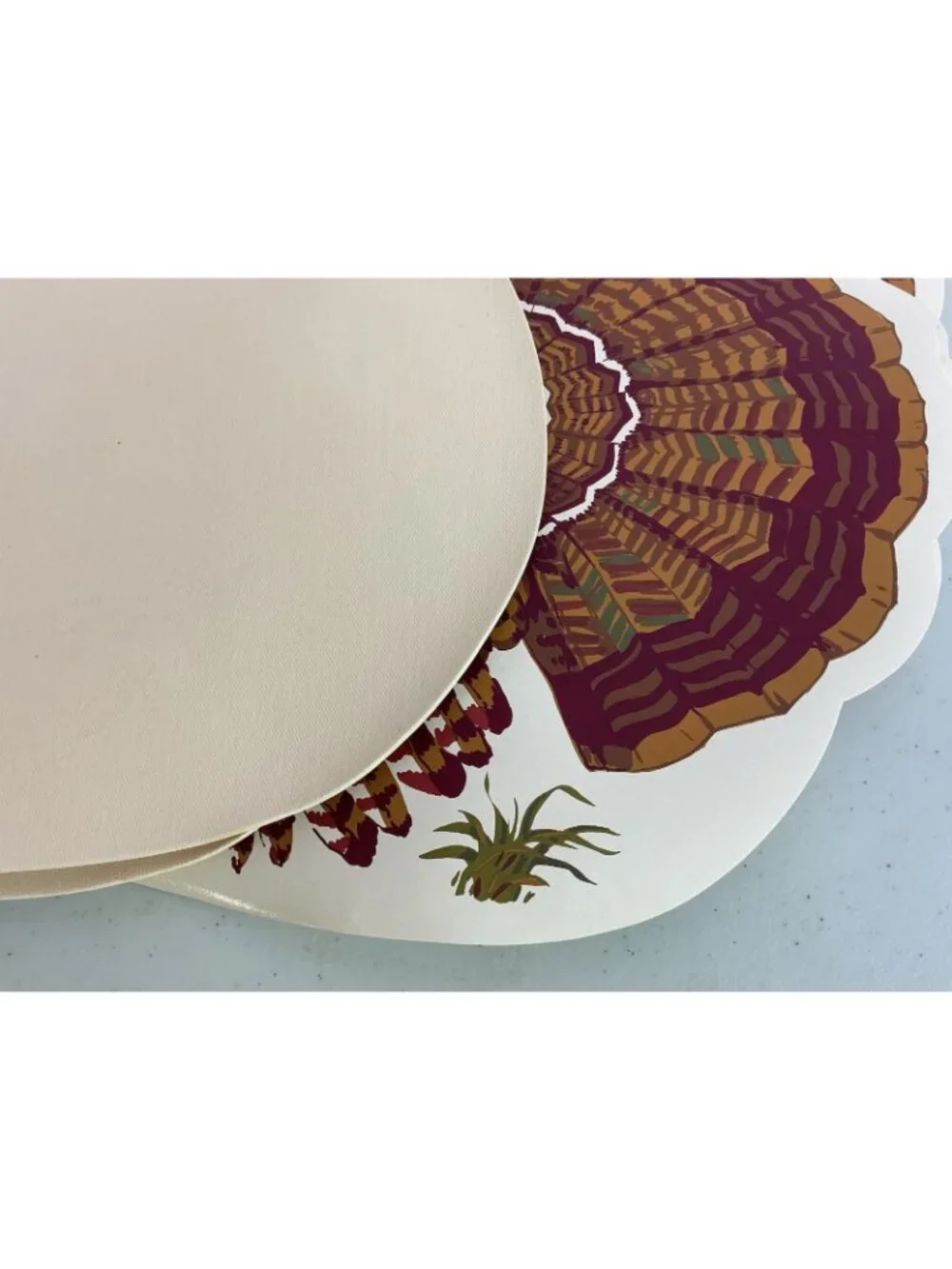 Vintage Turkey Placemats Set Of 10 Thanksgiving Farmhouse Rustic Cottagecore